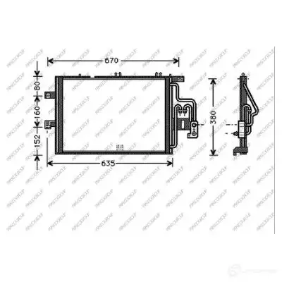 Радиатор кондиционера PRASCO OP030C002 21MT D 1437695937