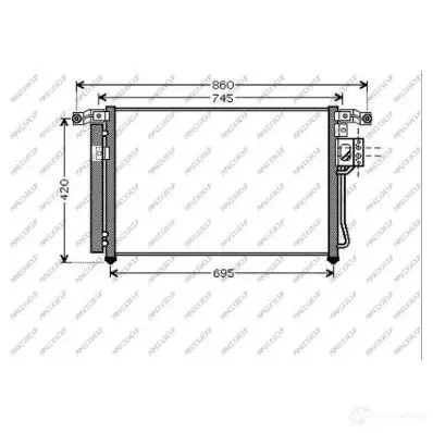 Радиатор кондиционера PRASCO WE9CN X 1437695975 HN814C002 изображение 0
