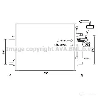 Радиатор кондиционера PRASCO vo5166d VV046C0 03 MEIDHA 2608652 изображение 0