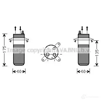 Радиатор кондиционера PRASCO 4045385198863 mz5260 SM2TH YV 6270306 изображение 0