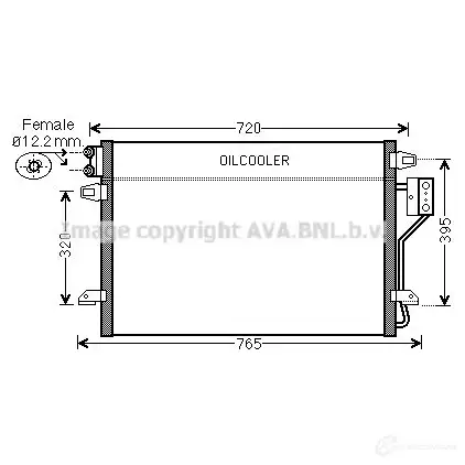 Радиатор кондиционера PRASCO Q6F W9 2579291 4045385163168 cr5106 изображение 0