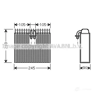 Радиатор кондиционера PRASCO hy5091 6269562 ZD 0LLX 4045385051809