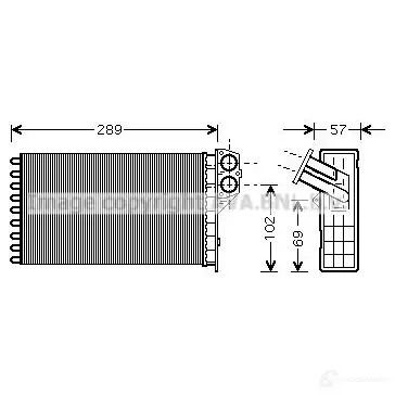 Радиатор кондиционера PRASCO msa5200 PBQVD S 4045385099320 6270146