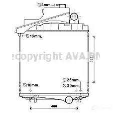Радиатор кондиционера PRASCO RS GSR 4045385188611 toa5487 2607055