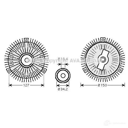 Радиатор кондиционера PRASCO vw5334 6272566 R RR5G 4045385189465
