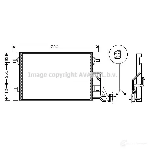 Радиатор кондиционера PRASCO vn5190 1198256486 VG0 53C002 416S8