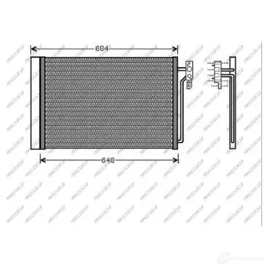 Радиатор кондиционера PRASCO MTEOP WK 1437690615 LR790C001 изображение 0