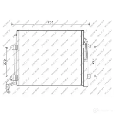 Радиатор кондиционера PRASCO 1437690588 68 UHA ST056C001