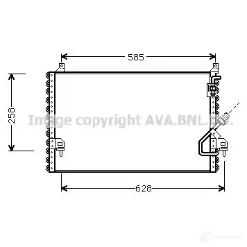 Радиатор кондиционера PRASCO 4045385012268 H CK3H 2595984 ms5196