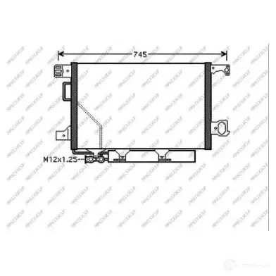 Радиатор кондиционера PRASCO NM3R A ME026C003 1437698001 изображение 0