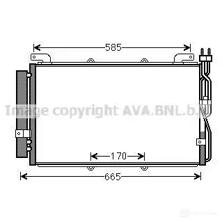 Радиатор кондиционера PRASCO hya5220d T70U U3J 2590223 4045385210824 изображение 0