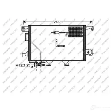 Радиатор кондиционера PRASCO ME028C002 1437690698 1PZQ6 V
