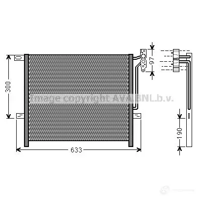 Радиатор кондиционера PRASCO DMAEF BM802C00 1 2577423 bwa5369 изображение 0