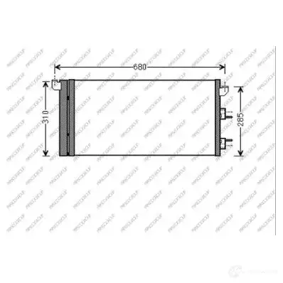 Радиатор кондиционера PRASCO FT122C001 1437733823 AZX 2XB