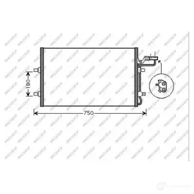 Радиатор кондиционера PRASCO VV220C004 BM6R 1EB 1437733814 изображение 0