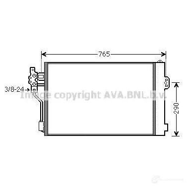 Радиатор кондиционера PRASCO msa5484d M2HLP5 2596288 ME9 09C002 изображение 0