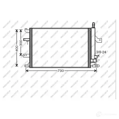 Радиатор кондиционера PRASCO VV042C002 ZIO Q6 1437693385