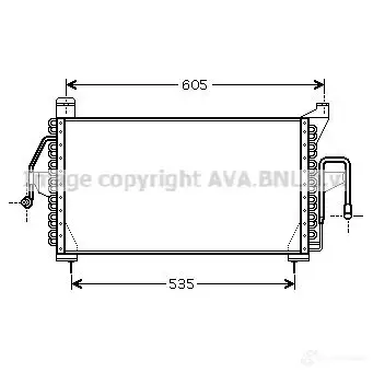 Радиатор кондиционера PRASCO 4045385073290 T WYBE fd5410 2583690