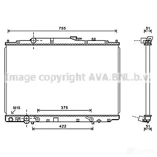 Радиатор кондиционера PRASCO JKZK1D6 FD050C00 2 fda5258 2584443