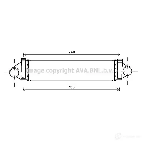 Радиатор кондиционера PRASCO M6EL2PA 2603923 DS952 C003 rt5459 изображение 0