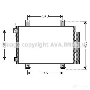 Радиатор кондиционера PRASCO UPBY60C 2606369 OP305 C003 sza5116d