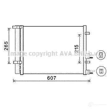 Радиатор кондиционера PRASCO CG3GZ9P HN200C0 01 2590225 hya5244d изображение 0