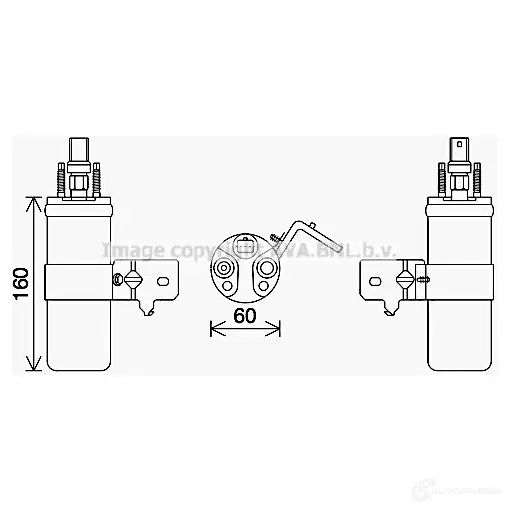 Осушитель кондиционера PRASCO 1424645591 fdd651 D WU19 4045385222292
