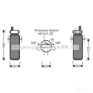 Осушитель кондиционера PRASCO 4045385064885 A 1QCJJ rtd337 2604251 изображение 0