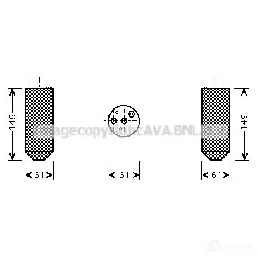 Осушитель кондиционера PRASCO 268 8C 4045385054213 kad029 2591245 изображение 0