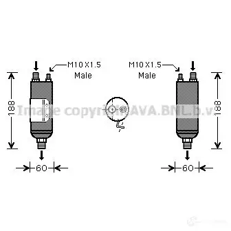 Осушитель кондиционера PRASCO 4045385064793 2590253 SEN9 T hyd117