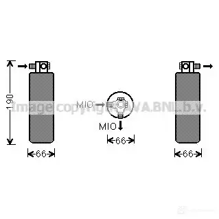 Осушитель кондиционера PRASCO 2601887 6 0V97M prd079 4045385184606