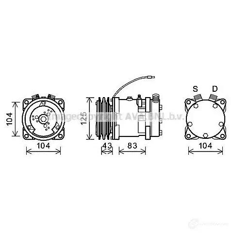 Моторчик печки, вентилятора PRASCO X4DQP Z 6267432 pe7501 4045385046850