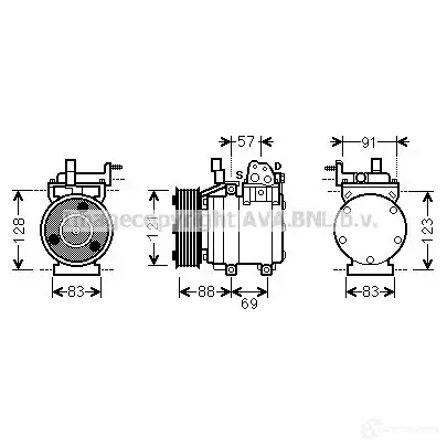 Моторчик печки, вентилятора PRASCO X4 N9G4 4045385195305 2586502 ft8432