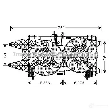 Радиатор охлаждения двигателя PRASCO fd2663 4045385235001 FB9 IF0 1425066479 изображение 1