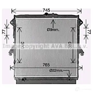 Радиатор охлаждения двигателя PRASCO 79JG 4JV 1437735148 fd2667 - Изображение 1