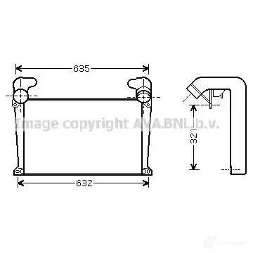 Радиатор охлаждения двигателя PRASCO F T926R003 2590401 TWSQE5L iv2043