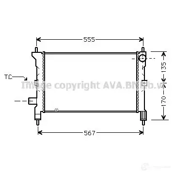 Радиатор охлаждения двигателя PRASCO 4045385003976 R V4GE8V au2081 2575108