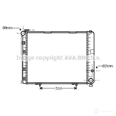 Радиатор охлаждения двигателя PRASCO P3I SX 4045385028139 ms2236 2595787