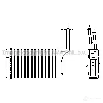 Радиатор охлаждения двигателя PRASCO ol2256 2598034 Q6MW4 O P017R005