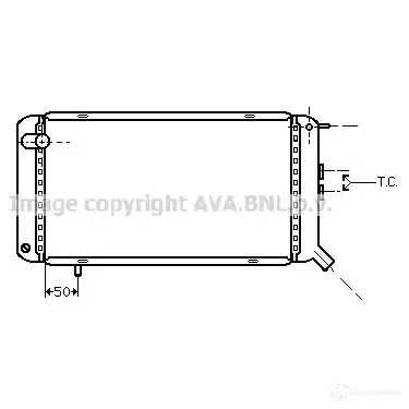 Радиатор охлаждения двигателя PRASCO 4045385109241 2600175 Z G17Z pe2029