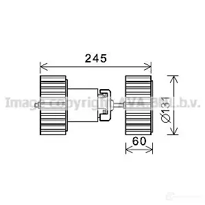 Радиатор охлаждения двигателя PRASCO vw2083 JY0 2U 2610561 4045385045815