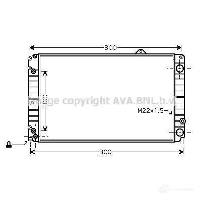 Радиатор охлаждения двигателя PRASCO X7 E6TU 4045385169672 aia2099 2574695 изображение 0