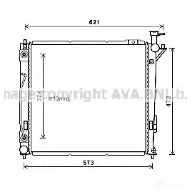 Радиатор охлаждения двигателя PRASCO ft2260 GD9O18O FT137 R026 2585748