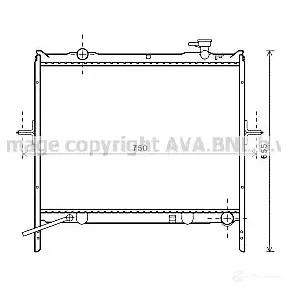 Радиатор охлаждения двигателя PRASCO ka2180 CM8W8WN 2591011 K I812R002