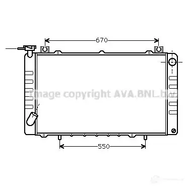 Радиатор охлаждения двигателя PRASCO S108Q dna2150 DS269 R009 2580377