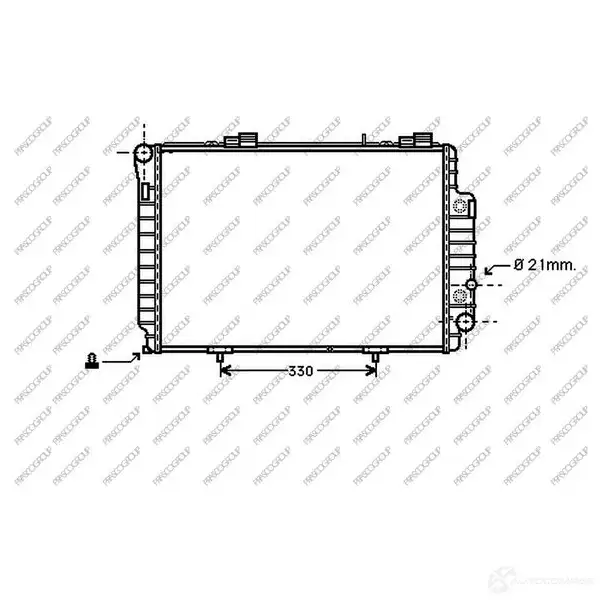 Радиатор охлаждения двигателя PRASCO 1437738914 RW 9KV0W me025r011
