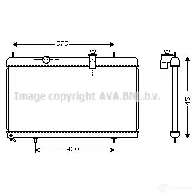 Радиатор охлаждения двигателя PRASCO pe2313 HL3RU P G061R008 2600346