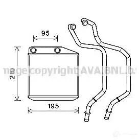 Радиатор охлаждения двигателя PRASCO FD110R0 04 2582962 fd2424 DGSRLIA