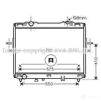 Радиатор охлаждения двигателя PRASCO 2590963 YRODD29 KI8 10R005 ka2069