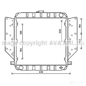 Радиатор охлаждения двигателя PRASCO X6AH SK cn2171 2578855 4045385007622